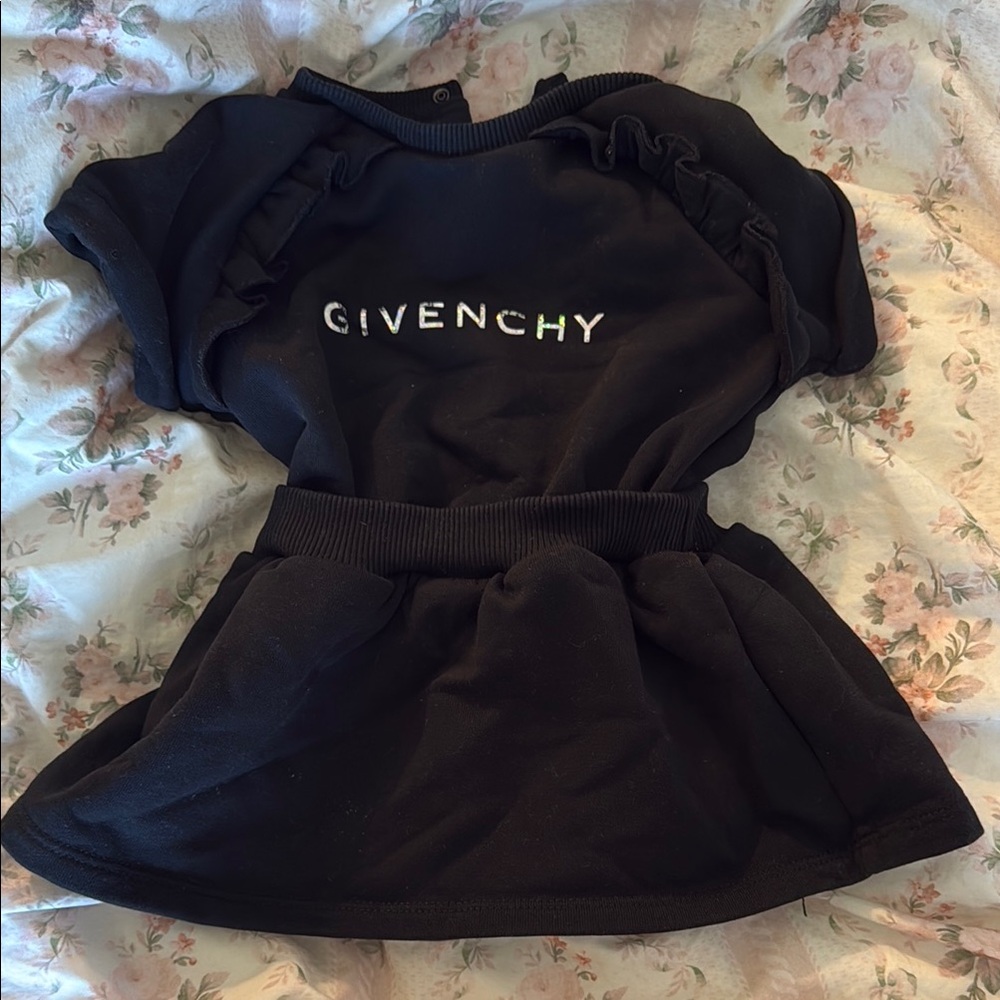 Givenchy Black Ruffle Dog Dress